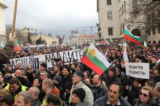 bulgaristanda her yerde eylem var