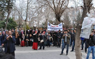 semsurde iscilere saldiri