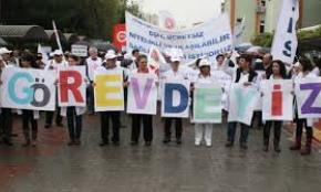 hekimler grevde