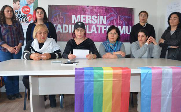 mersin kadin platformundan direne destek